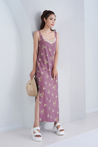 Váy 2 dây xẻ tà 